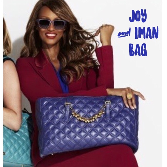 IMAN Handbags - Joy & Iman 💙 Extra-Large Purplish-Blue Bag Diaper